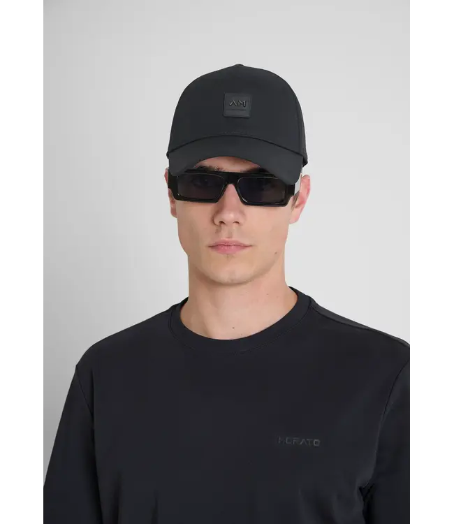 Antony Morato Antony Morato MMHA00388-FA800184 POPLIN BASEBALL CAP WITH LOGO BLACK