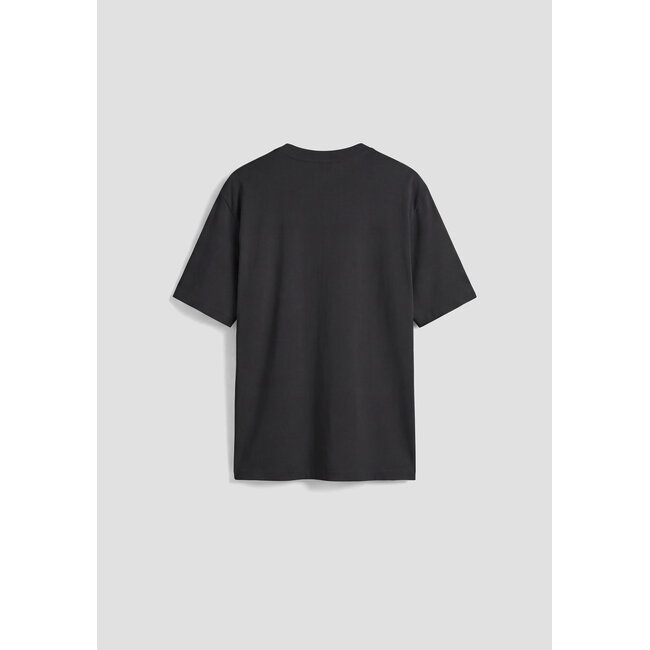 Antony Morato Antony Morato MMKS02262-FA100231 T-SHIRT REGULAR FIT IN COTTON VISCOSE BLEND FABRIC WITH RUBBER INJECTION LOGO PRINT BLACK - REGULAR FIT