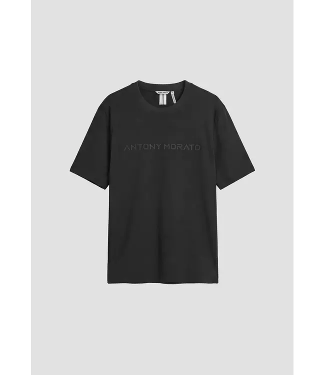 Antony Morato Antony Morato MMKS02646-FA100258 T-SHIRT IN INTERLOCK COTTON BLEND BLACK - REGULAR FIT