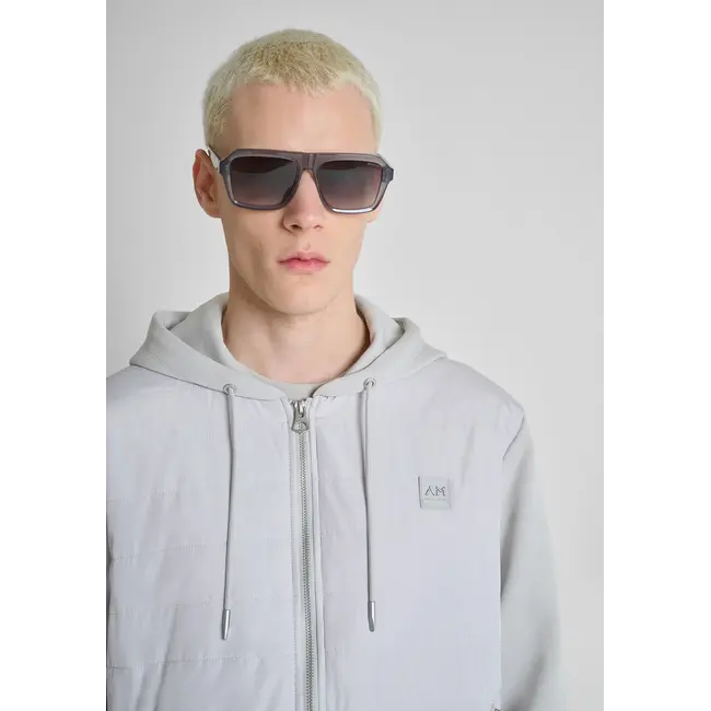 Antony Morato Antony Morato MMFL01131-FA150178 REGULAR-FIT QUILTED HOODIE IN COTTON BLEND