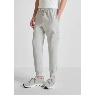 Antony Morato SWEATPANTS IN INTERLOCK COTTON BLEND WITH LOGO PATCH - REGULAR FIT