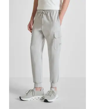 Antony Morato SWEATPANTS IN INTERLOCK COTTON BLEND WITH LOGO PATCH - REGULAR FIT