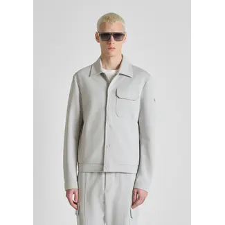 Antony Morato SWEATSHIRT JACKET IN COTTON BLEND WITH POCKET ICE - SLIM FIT