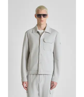 Antony Morato SWEATSHIRT JACKET IN COTTON BLEND WITH POCKET ICE - SLIM FIT