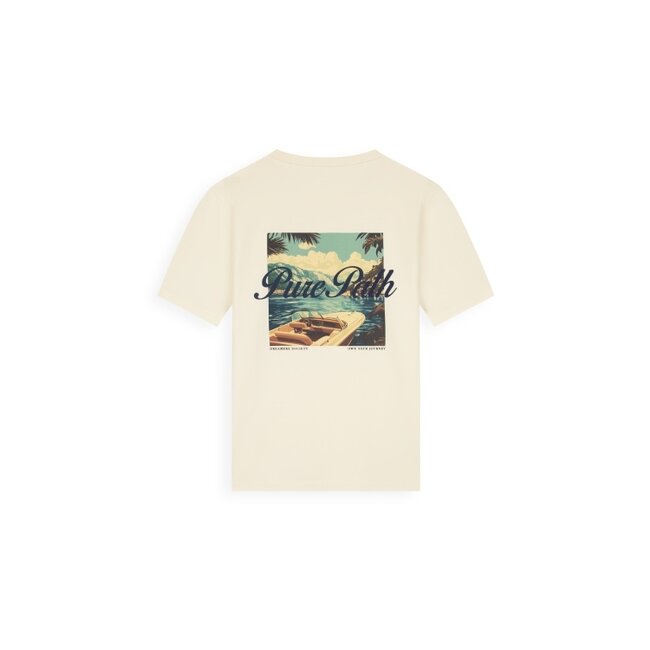 Antony Morato PurePath 26010108 Riva View T-shirt Ecru - Regular Fit