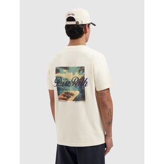 Antony Morato Riva View T-shirt Ecru - Regular Fit