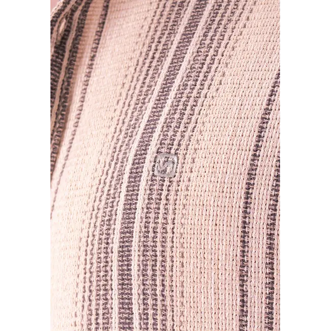 Gabbiano Gabbiano 3365309 Jens Cotton Vertical Striped Shirt Roasted Pecan - Regular Fit