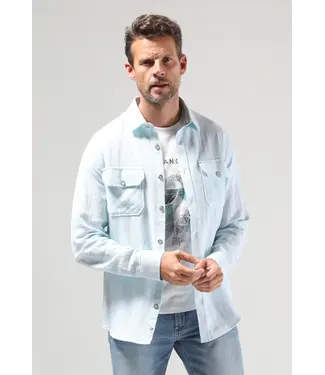 Gabbiano Timor Katoenen Melange Overhemd - Regular Fit