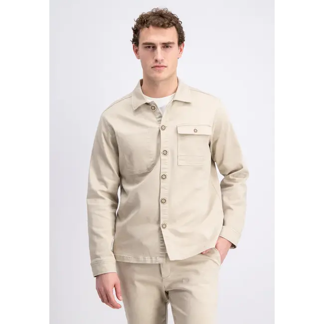 Gabbiano Gabbiano 4265411 Yarden Overshirt Met Klepzak Ivory Bone - Regular Fit