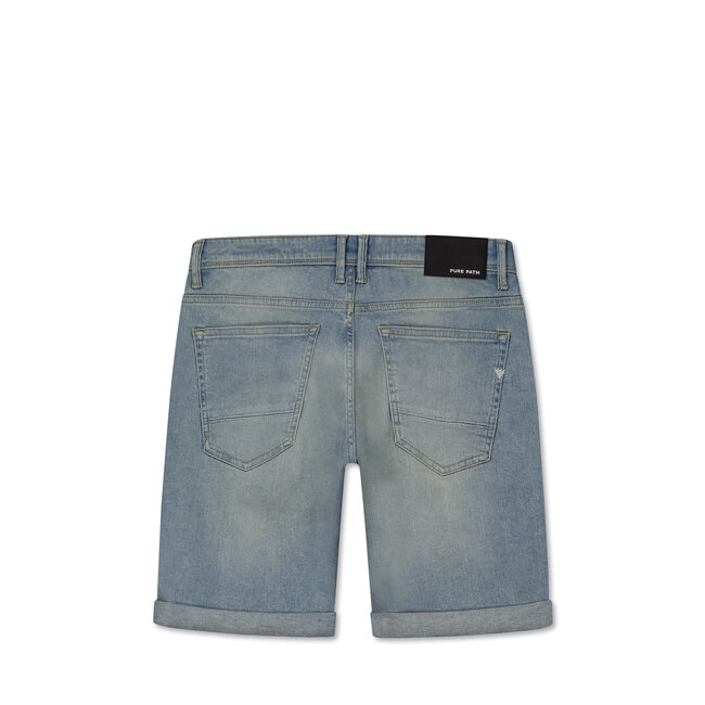 PurePath (by PureWhite) PurePath W1621 The Miles Denim Blue Green - Slim Fit