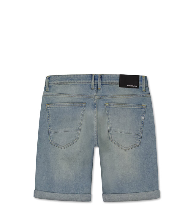 PurePath (by PureWhite) PurePath W1621 The Miles Denim Blue Green - Slim Fit