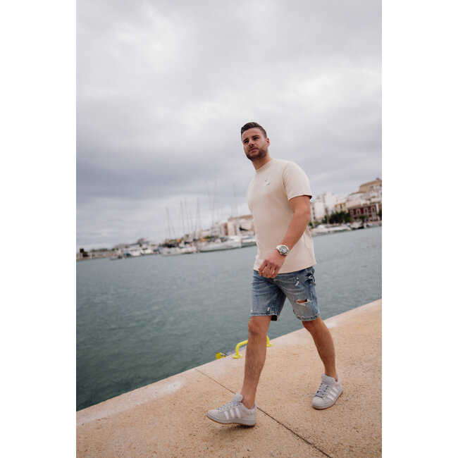 ØNE First Movers ØNE First Movers Seaside Tee Beige - Oversized Fit