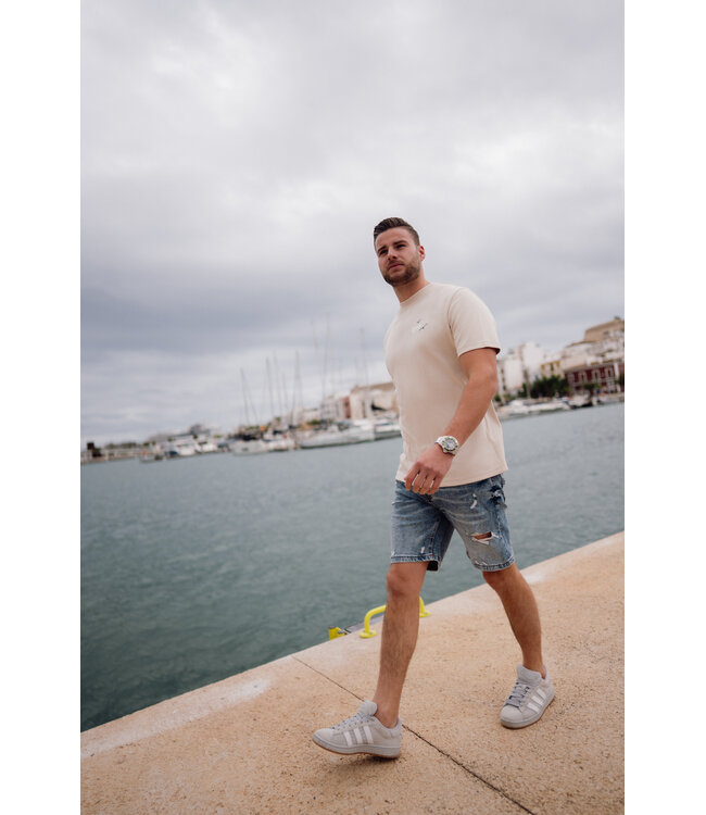 ØNE First Movers ØNE First Movers Seaside Tee Beige - Oversized Fit