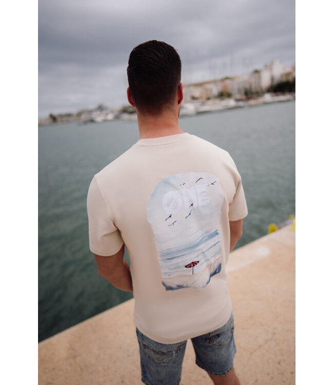 ØNE First Movers ØNE First Movers Seaside Tee Beige - Oversized Fit