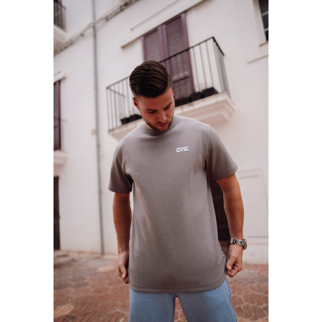ØNE First Movers ØNE First Movers Super Ballon Tee Grey - Oversized Fit