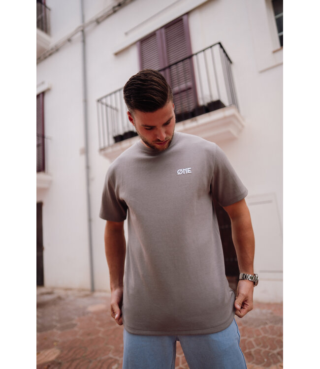 ØNE First Movers ØNE First Movers Super Ballon Tee Grey - Oversized Fit