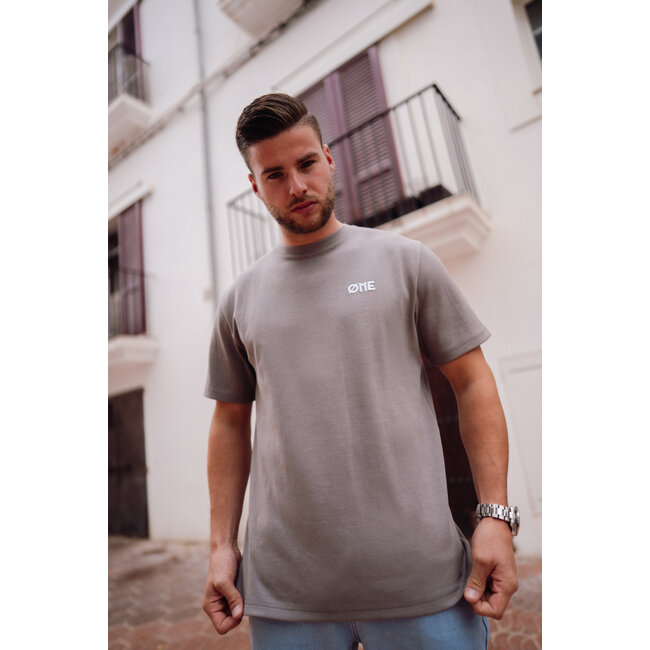 ØNE First Movers ØNE First Movers Super Ballon Tee Grey - Oversized Fit