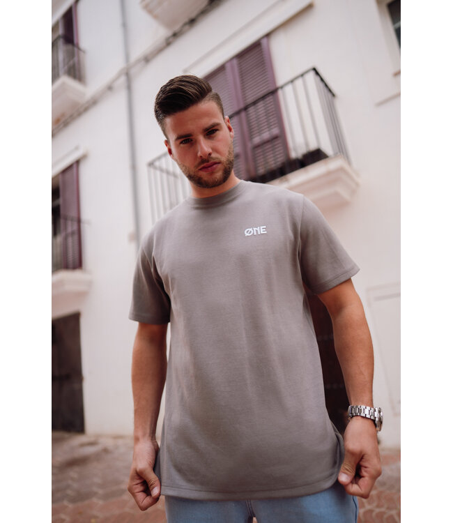 ØNE First Movers ØNE First Movers Super Ballon Tee Grey - Oversized Fit