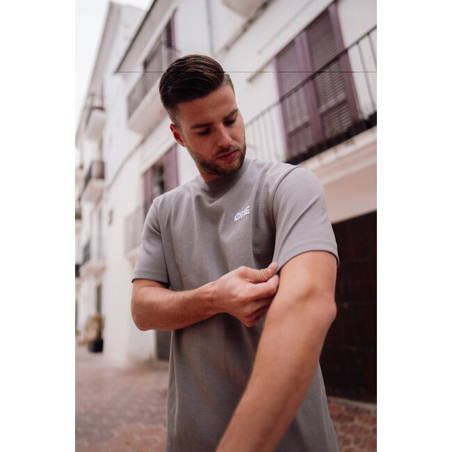 ØNE First Movers ØNE First Movers Super Ballon Tee Grey - Oversized Fit