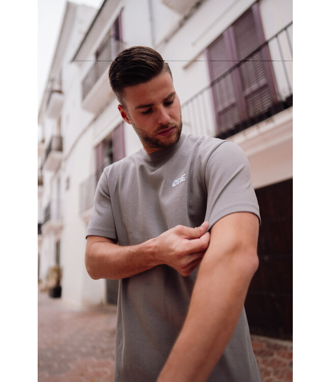 ØNE First Movers ØNE First Movers Super Ballon Tee Grey - Oversized Fit