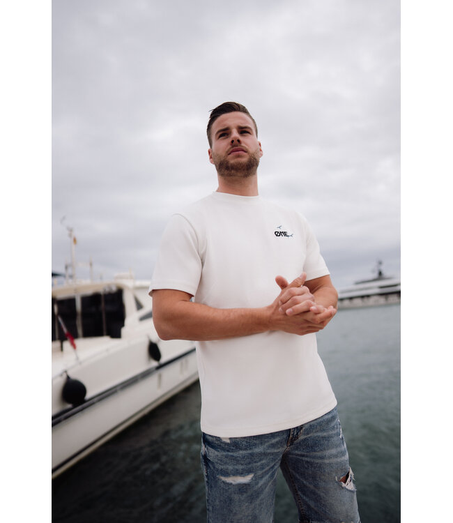 ØNE First Movers ØNE First Movers Seaside Tee Off White - Oversized Fit