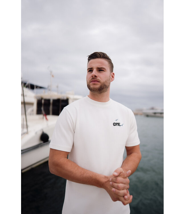 ØNE First Movers ØNE First Movers Seaside Tee Off White - Oversized Fit