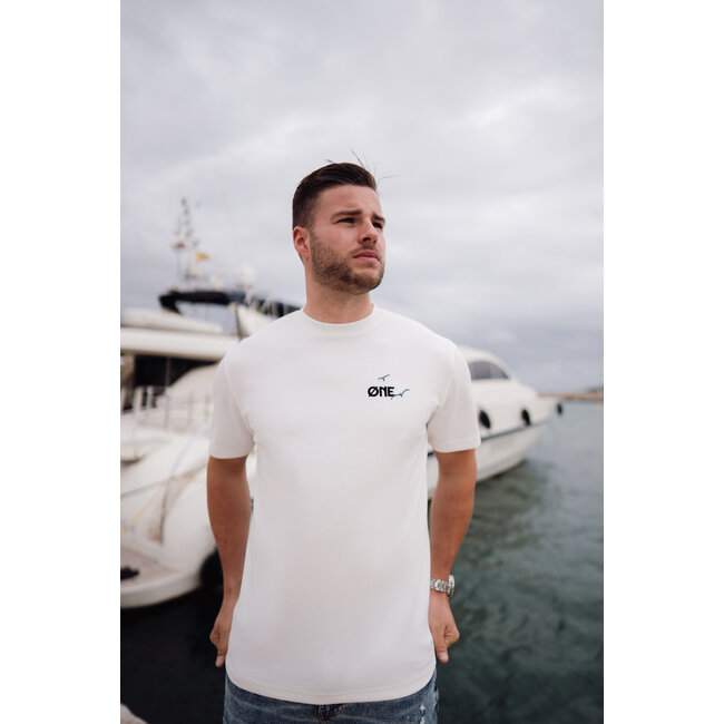 ØNE First Movers ØNE First Movers Seaside Tee Off White - Oversized Fit