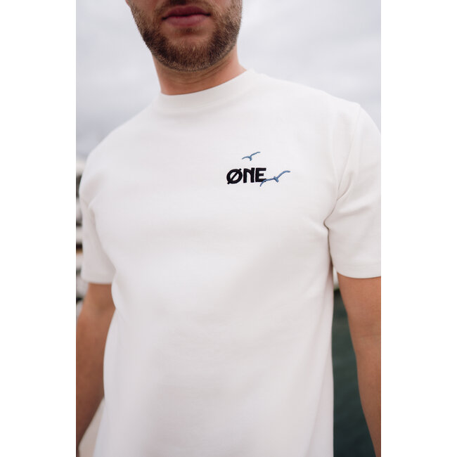 ØNE First Movers ØNE First Movers Seaside Tee Off White - Oversized Fit