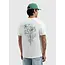 PurePath (by PureWhite) PurePath 26010120 Embroidered Flower T-Shirt Off White - Regular Fit
