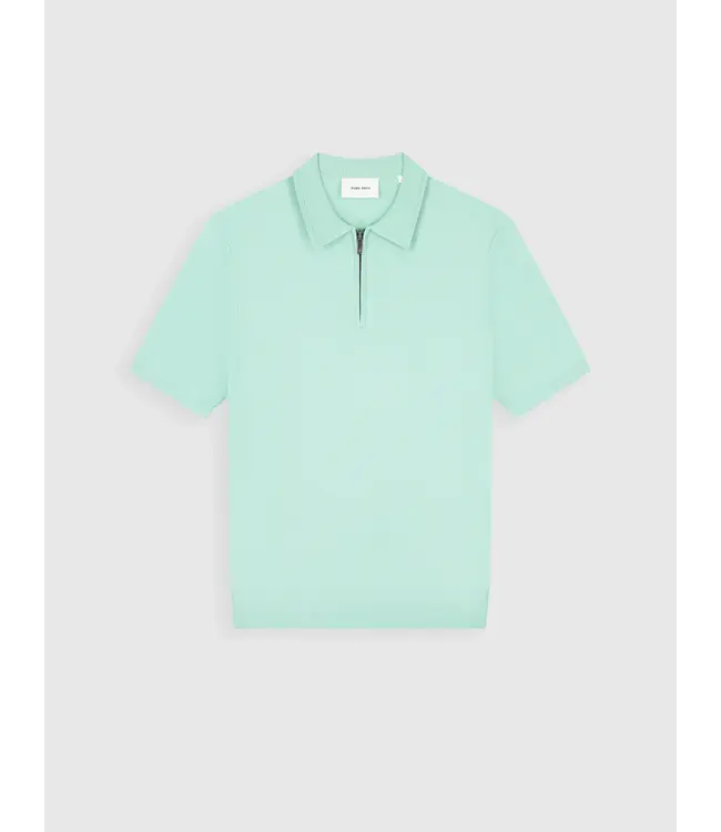 PurePath (by PureWhite) PurePath 26010810 Half-zip Flat Knit Polo Mint - Regular Fit