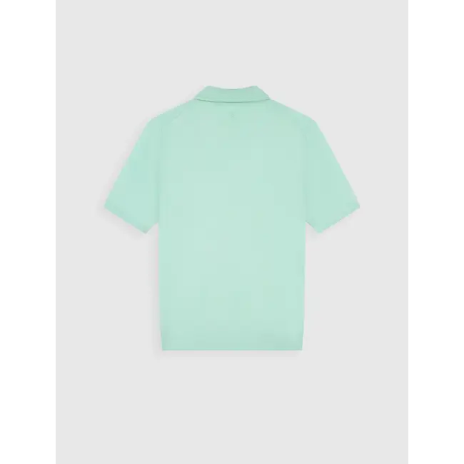 PurePath (by PureWhite) PurePath 26010810 Half-zip Flat Knit Polo Mint - Regular Fit