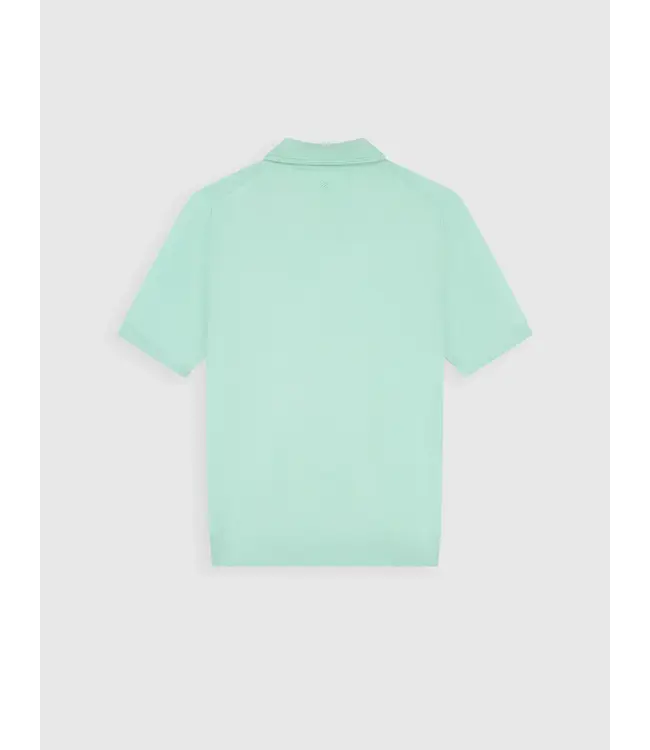 PurePath (by PureWhite) PurePath 26010810 Half-zip Flat Knit Polo Mint - Regular Fit