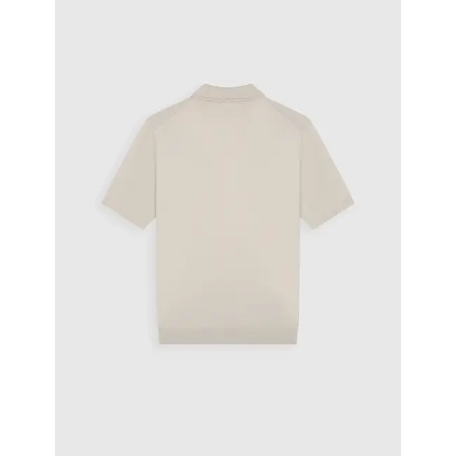 PurePath (by PureWhite) PurePath 26010810 Half-zip Flat Knit Polo Sand - Regular Fit