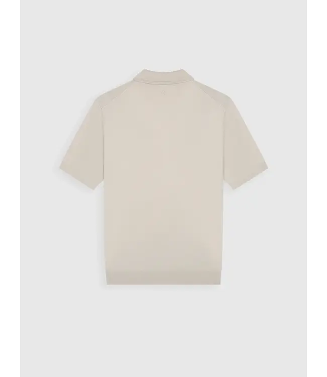 PurePath (by PureWhite) PurePath 26010810 Half-zip Flat Knit Polo Sand - Regular Fit