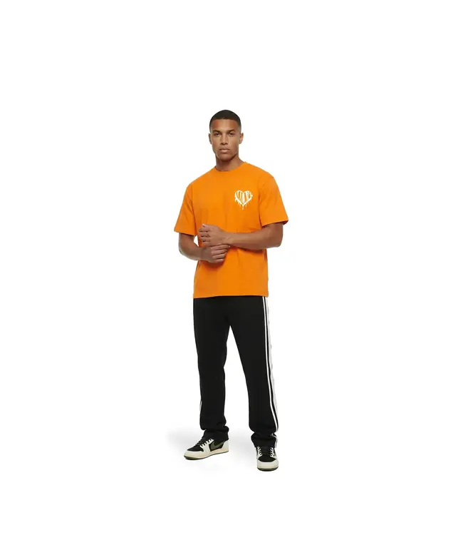 Malelions Malelions Men Dripped Heart T-Shirt Orange - Regular Fit