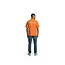 Malelions Malelions Men Gentleman Society T-Shirt Orange - Regular Fit