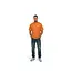 Malelions Malelions Men Gentleman Society T-Shirt Orange - Regular Fit