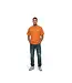 Malelions Malelions Men Gentleman Society T-Shirt Orange - Regular Fit