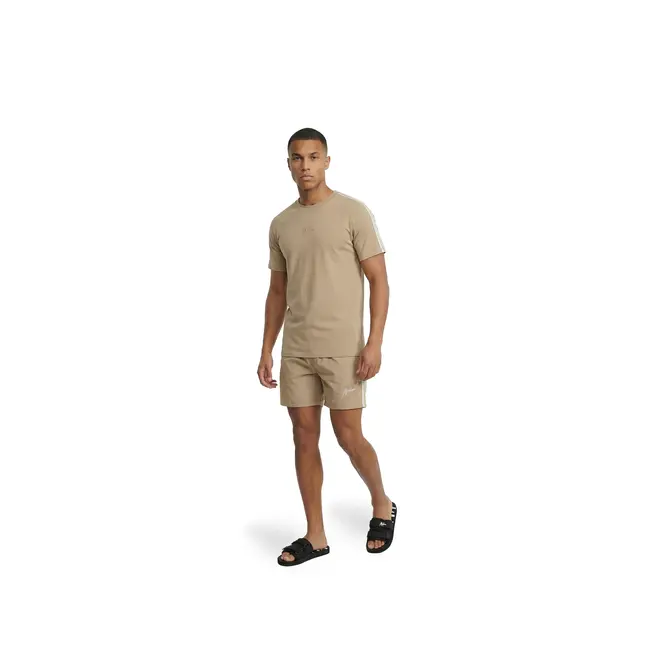 Malelions Malelions Men Studio Swim Shorts Light Taupe - Slim Fit