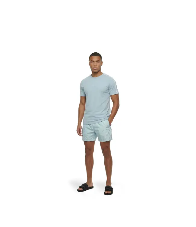 Malelions Malelions Men Studio T-Shirt Ice Blue - Slim Fit