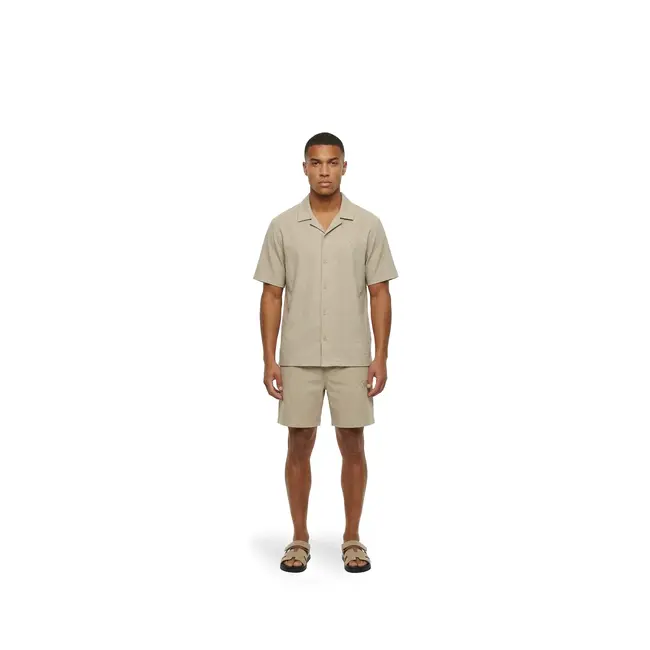 Malelions Malelions Men Emblem Seersucker Shorts Light Taupe