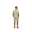 Malelions Malelions Men Emblem Seersucker Shirt Light Taupe - Oversized Fit