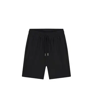 Malelions Emblem Seersucker Shorts Black