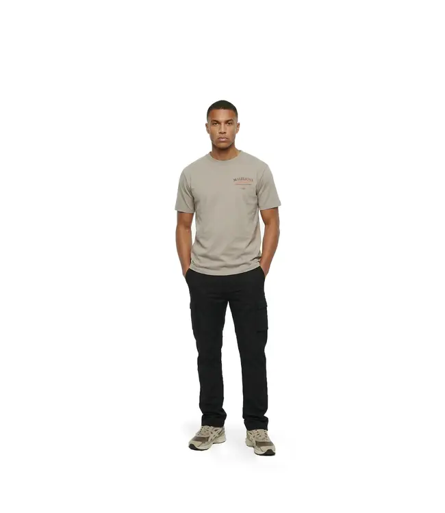 Malelions Malelions Men Dolce Vita T-Shirt Light Taupe - Regular Fit