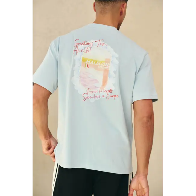 Malelions Malelions Men Daydream T-Shirt Ice Blue - Oversized Fit