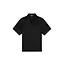 Malelions Malelions Men Emblem Seersucker Buttonless Polo Black - Loose Fit