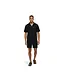 Malelions Malelions Men Emblem Seersucker Buttonless Polo Black - Loose Fit