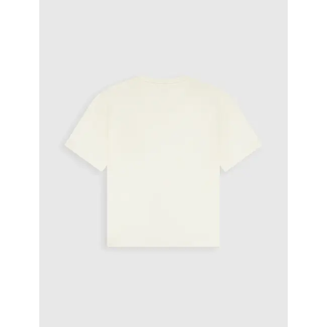 PurePath (by PureWhite) PurePath 26010114 Emblem Badge T-shirt Ecru - Boxy Fit