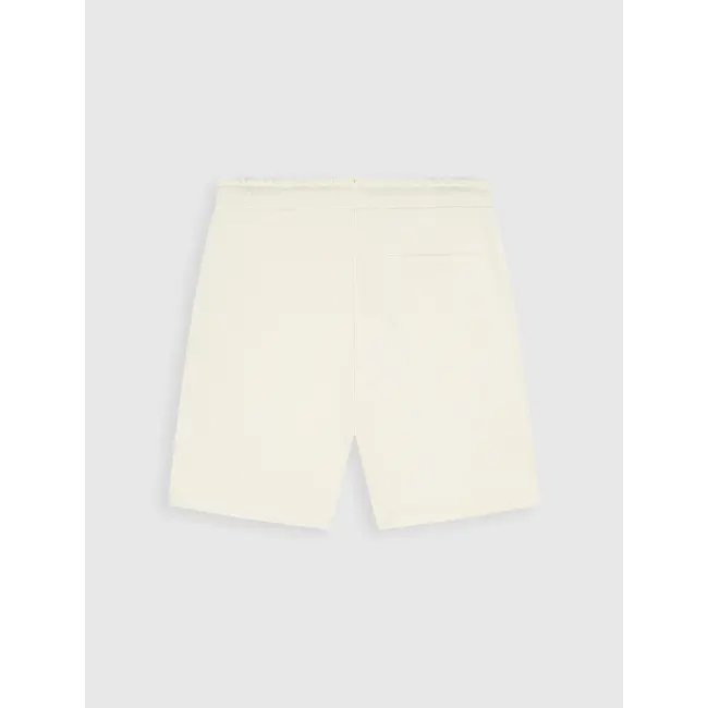 PurePath (by PureWhite) PurePath 26010520 Emblem Badge Sweat Shorts Ecru - Regular Fit