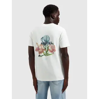 PurePath (by PureWhite) Trio of Flowers T-Shirt Off White - Regular Fit